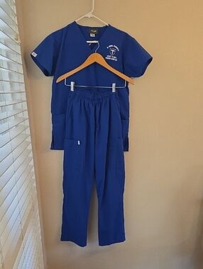 Nursing Assistant Uniforms, Shirt &Pants In Blue, Size XS, Unisex